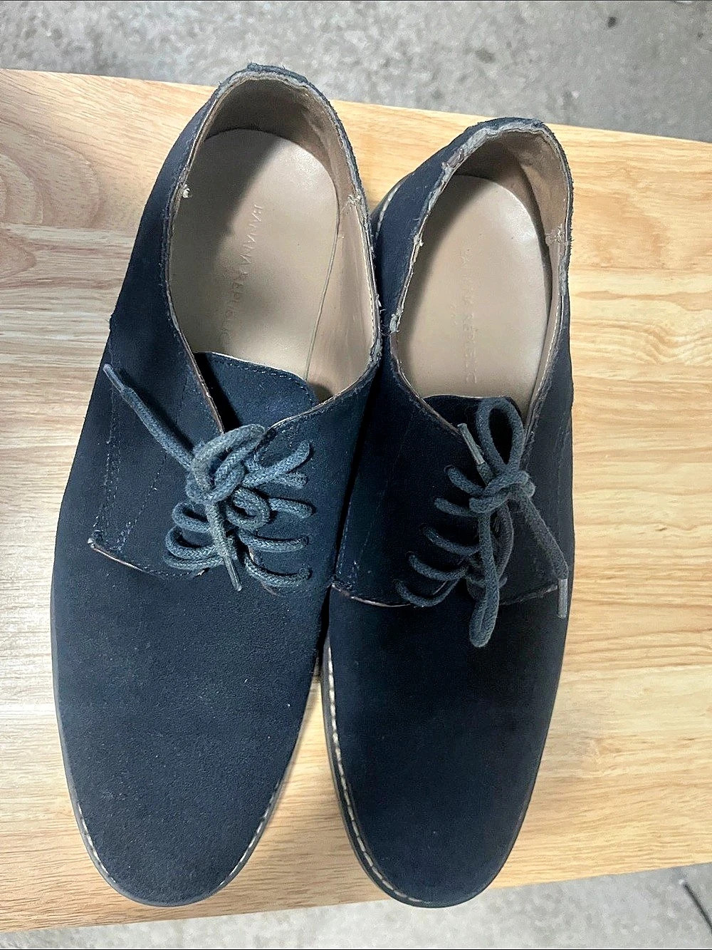 Banana Republic Black Lace-Up Oxfords